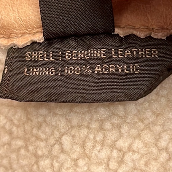 Guess Vintage 1990’s Y2K Guess Leather Suede shearling Trucker Jacket Size Med - Picture 10 of 11